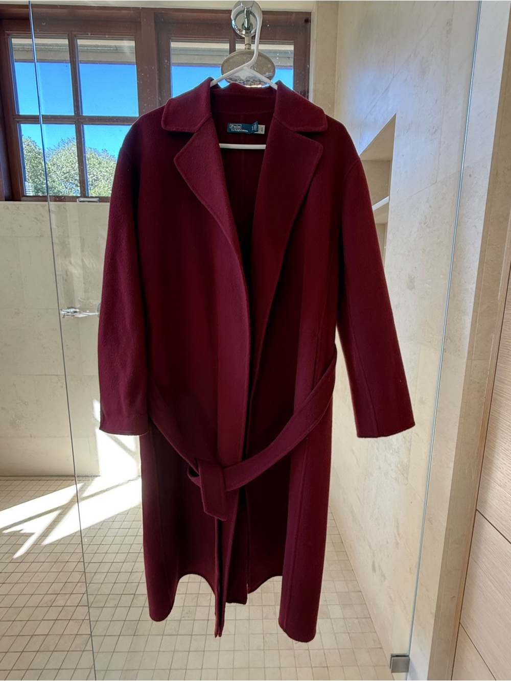 Polo by Ralph Lauren Women's Burgundy Trench Coat